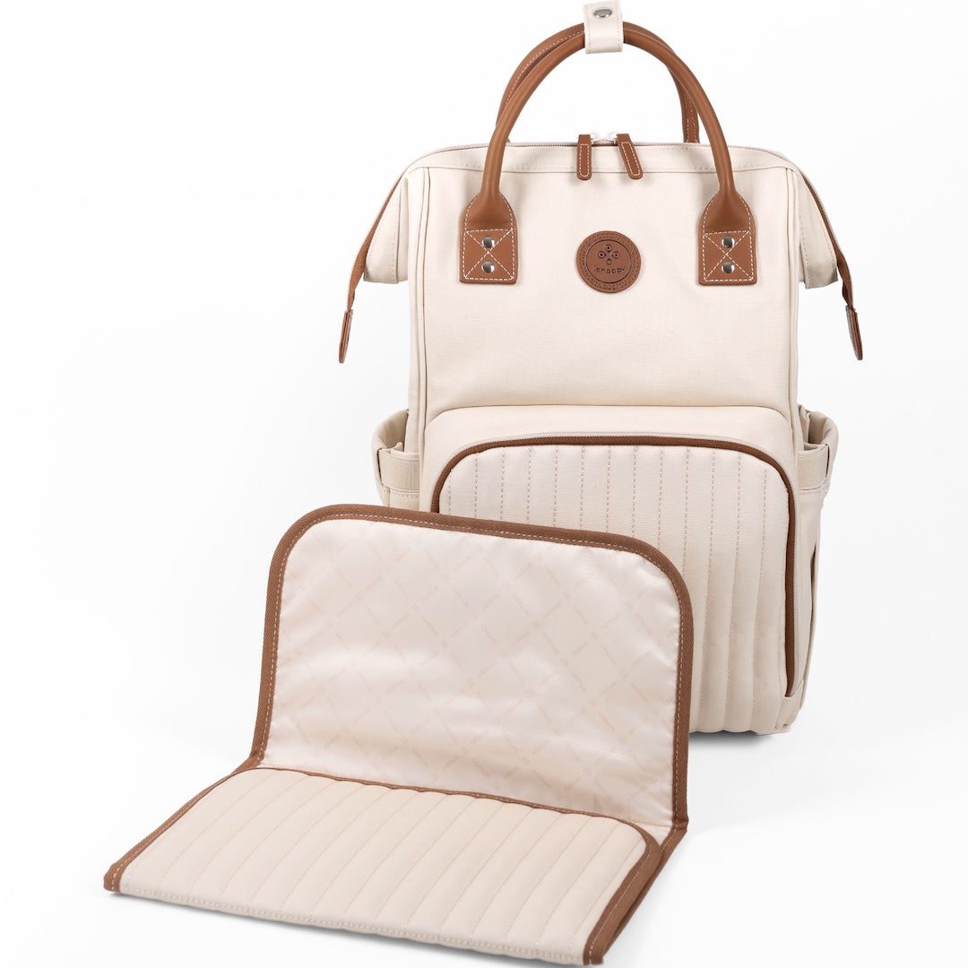 Sac à dos à langer Lenappy Richie avec son tapis à langer nomade inclus