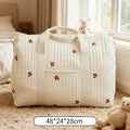 Sac a Langer Brode Fleurs vue arriere et bretelles