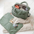 Sac a Langer Coton Matelasse detail interieur et compartiments | sac a langer BebeSac