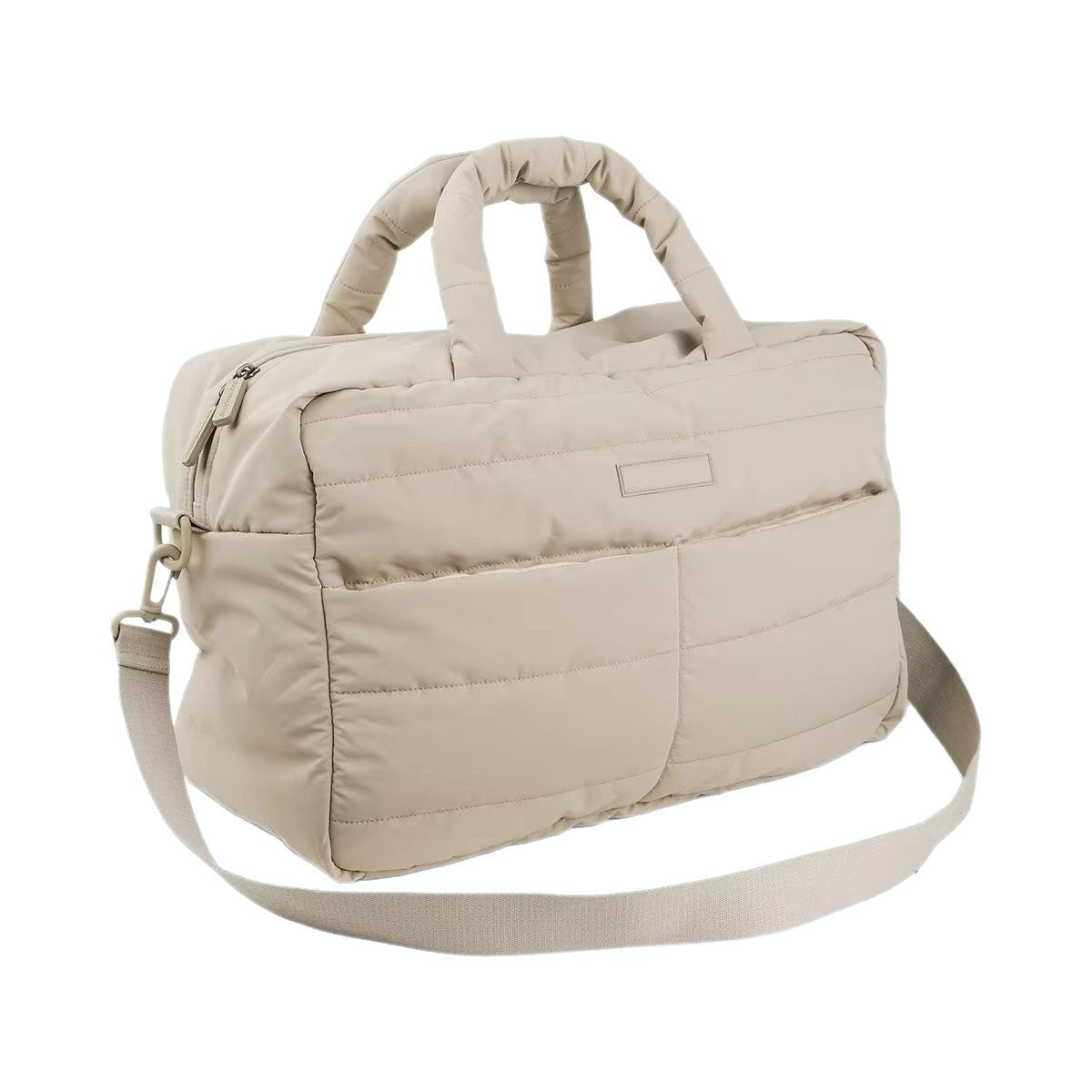 Sac a Langer Coton Matelasse vue arriere et bretelles