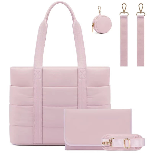 Sac à Langer Matelassé Rose