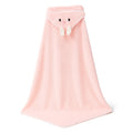 Cape de Bain Lapin Rose : vue trois quarts sur fond blanc | BebeSac