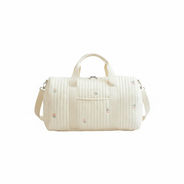 Sac à Langer Brodé Fleurs