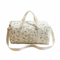 Sac a Langer Brode Fleurs porte en situation avec bebe | sac a langer BebeSac