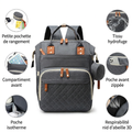 Sac a Dos a Langer Multifonction porte en situation avec bebe | sac a dos a langer BebeSac