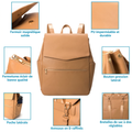 Sac a Dos a Langer Cuir PU porte en situation avec bebe | sac a dos a langer BebeSac
