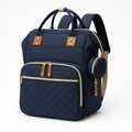 Sac a dos a langer bleu marine - vue principale
