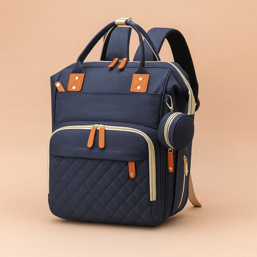 Sac à Dos à Langer Bleu Marine - vue 1 | BebeSac