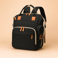 Sac à Dos à Langer Classique Noir - vue 1 | BebeSac