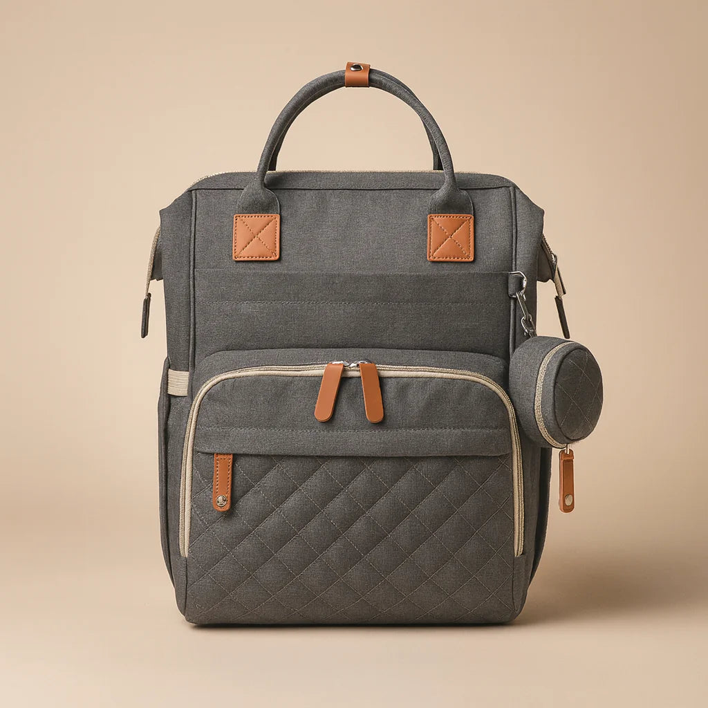Sac à Dos à Langer Classique Noir - vue 4 | BebeSac