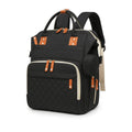 Sac à Dos à Langer Classique Noir - vue principale sur fond blanc | BebeSac