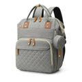 Sac à Dos à Langer Gris Chiné - vue principale sur fond blanc | BebeSac