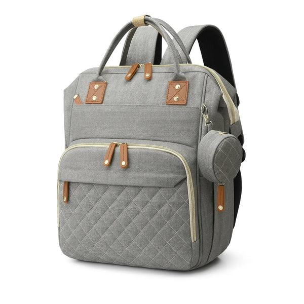 Sac à Dos à Langer Gris Chiné