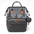 Sac a dos a langer gris fonce - interieur ouvert