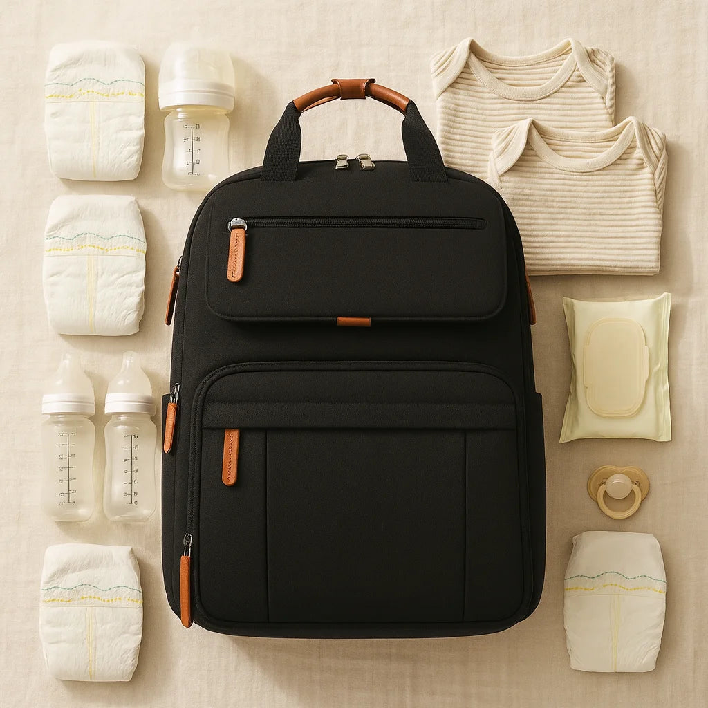 Sac à langer jumeaux extensible : avec le kit complet des jumeaux | BebeSac