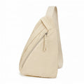 Sac Banane Bandoulière Beige : vue trois quarts sur fond blanc | BebeSac