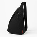 Sac Banane Bandoulière Noir : vue trois quarts sur fond blanc | BebeSac