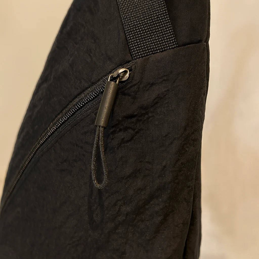 Sac Banane Bandoulière Noir : détail matière et finitions | BebeSac