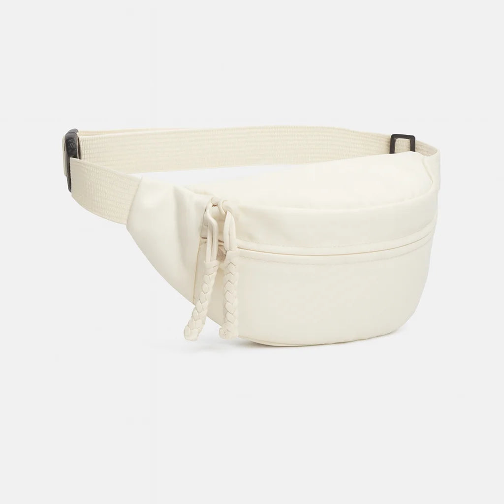 Sac Banane Blanc : vue trois quarts sur fond blanc | BebeSac