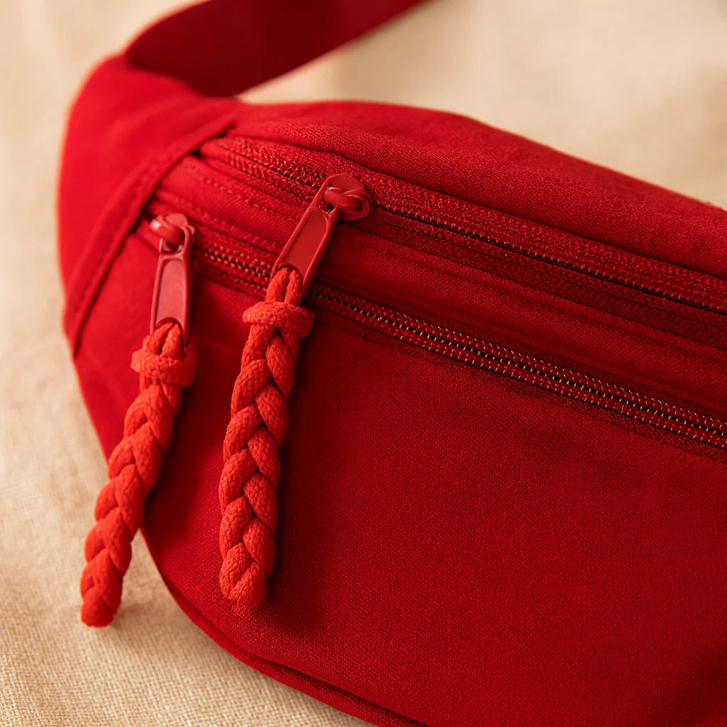 Sac Banane Rouge : détail matière et finitions | BebeSac