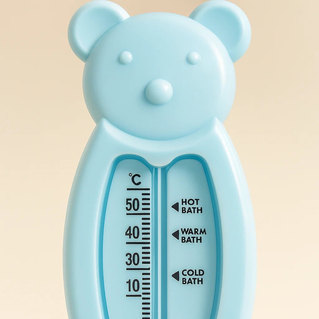 Thermomètre de Bain Ours Bleu : détail matière et finitions | BebeSac
