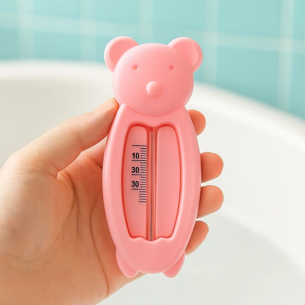 Thermomètre de Bain Ours Rose : vue complète et rangement | BebeSac