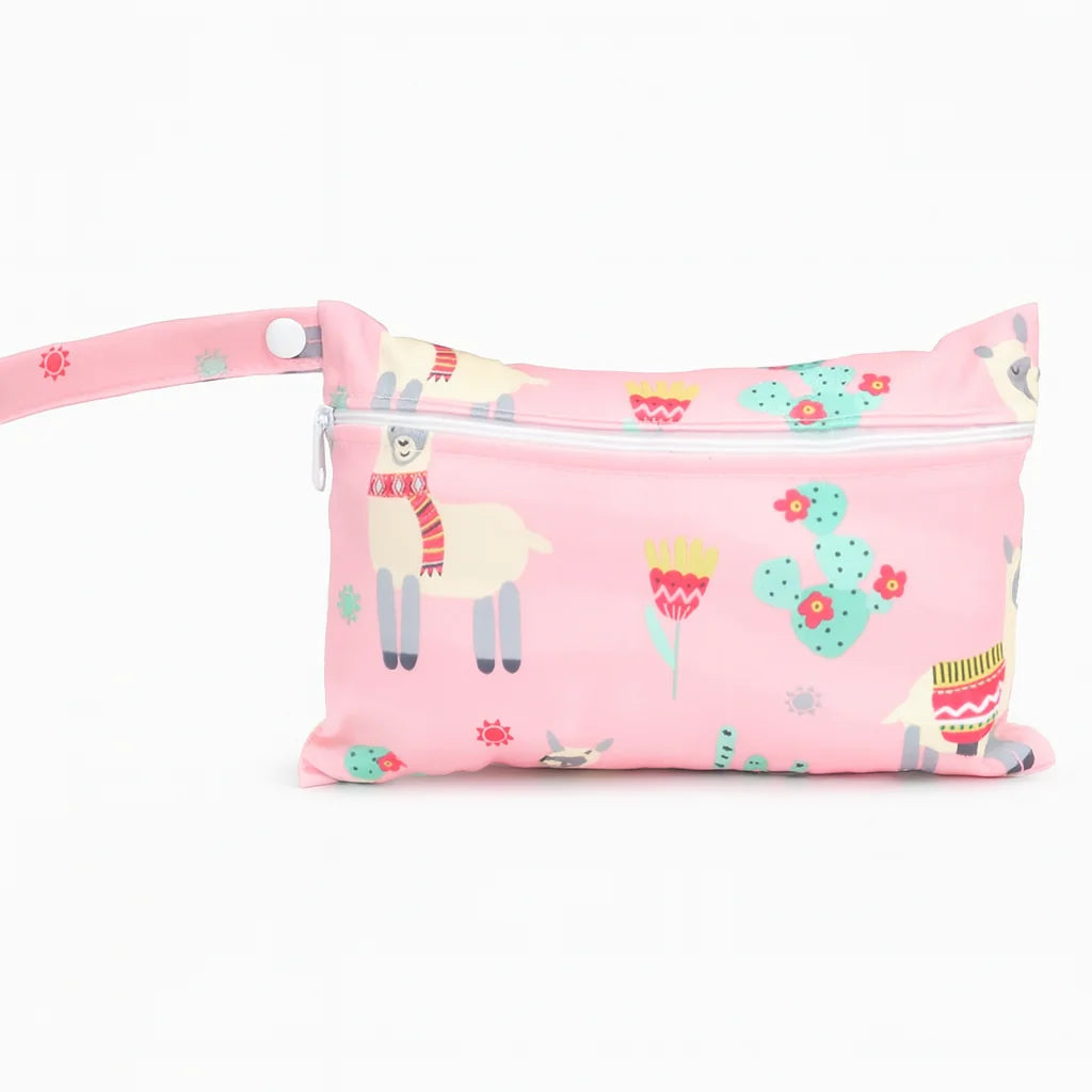 Trousse de Toilette Bébé Animaux Rose - vue principale sur fond blanc | BebeSac